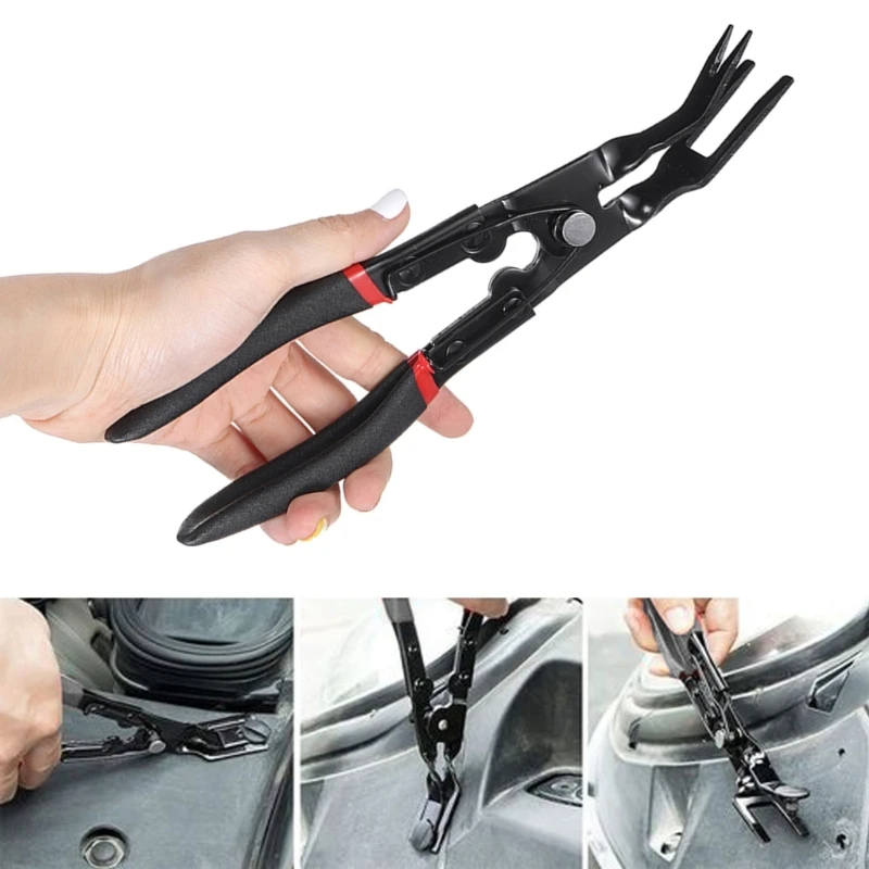 X37E Car Door Panel Push Retainer Fastener Rivet Trim Clip Remover Plier Tool Repair