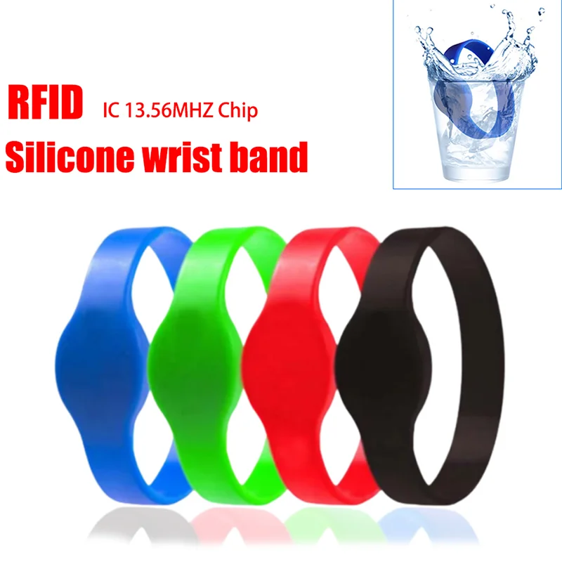 13.56Mhz Authorized Wristband 1K S50 Access Control Waterproof Bracelet NFC Smart Chip Tag RFID Read Only Token ISO14443 Badge