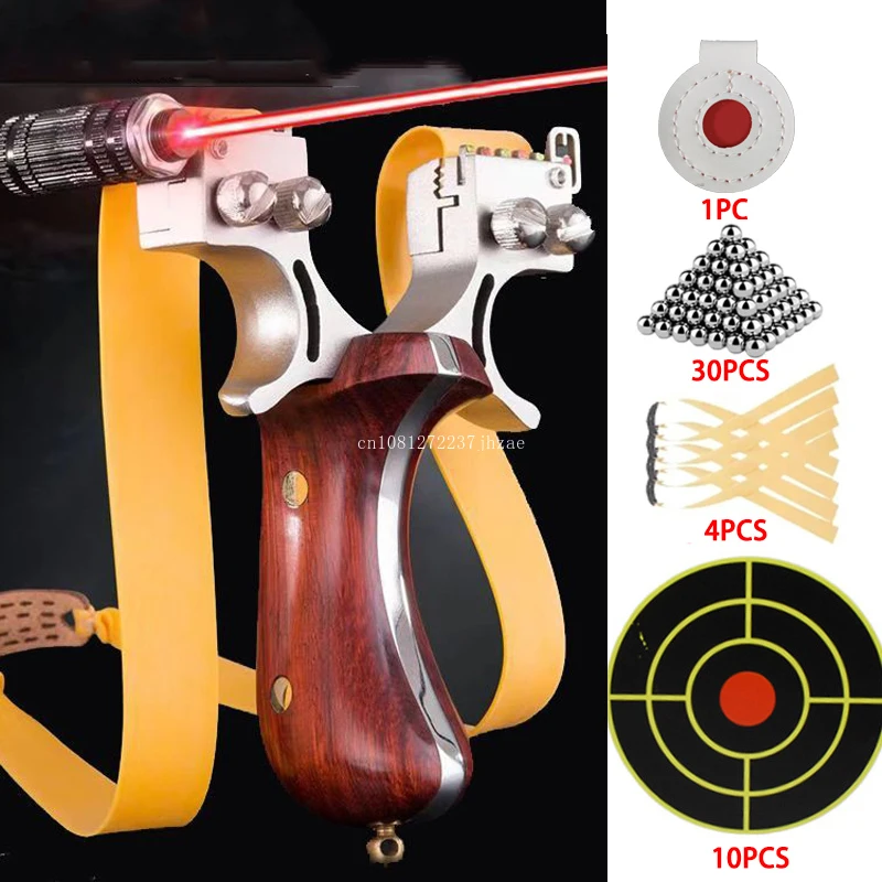 

High Precision Laser Slingshot 304 Stainless Steel Slingshots 9025 Slingshot Head Slingsshot for Hunting Kit Sling