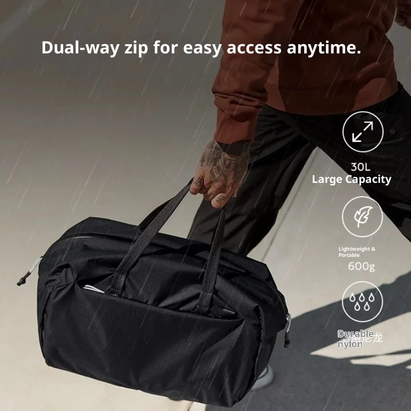 30L السفر القماش الخفيفة الوزن حقيبة اللياقة البدنية في الهواء الطلق حقيبة تسوق حقائب كروسبودي للرجال والنساء الرياضة تخزين الأمتعة حقيبة