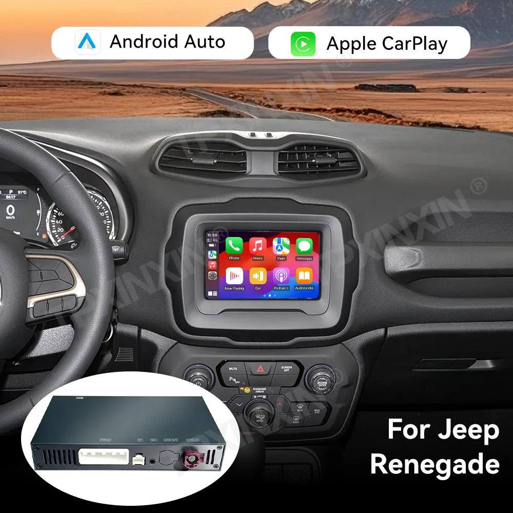 CarPlay Module Interface Box Wireless Carplay For Jeep Renegade Android Auto Interface Mirror Link Auto Parts