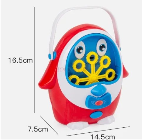 휴대용 전자동 버블 머신, 어린이 버블 블로잉, 야외 전기 장난감