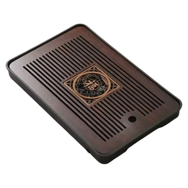 A69ebamboo Tea Tray Portable Dishes Rectangle Tea Ceremony Chaban Tea Chaban Tea Table Dual Purpose Drainage Water Storage