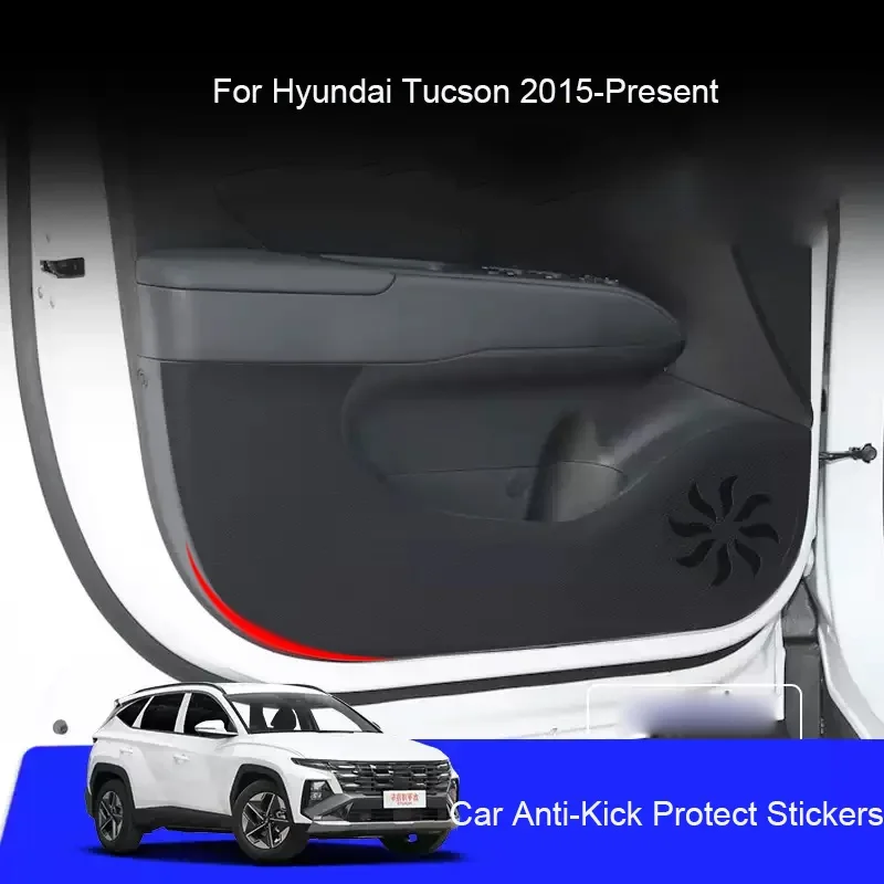 

Car B-Pillar Door Anti-Kicks Protect Pad Auto Trunk Anti-Dirty Scratch Resistant Accessories For HYUNDAI TUCSON 2015-Present