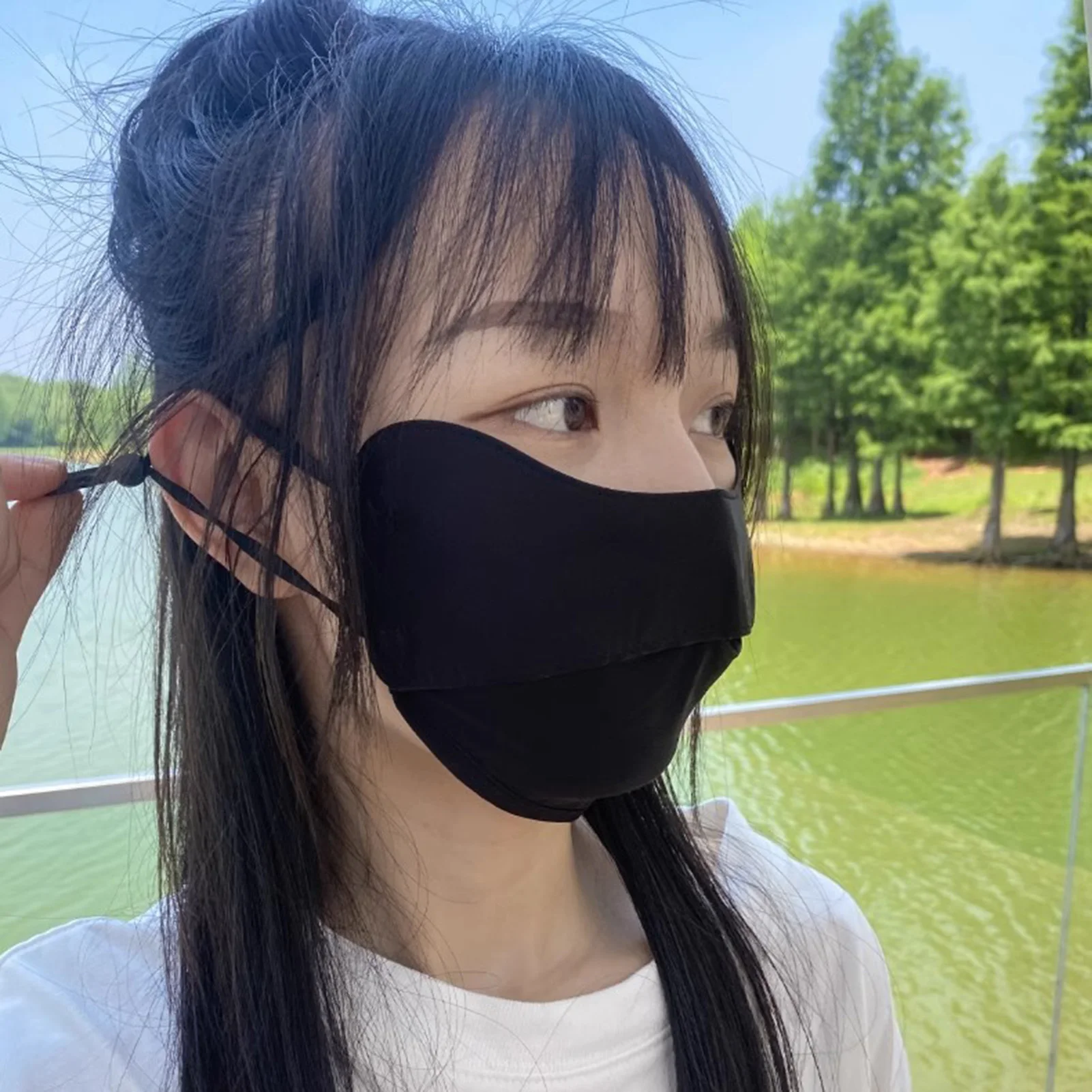 눈 코너 보호 자외선 차단 마스크 야외 사이클링 등산용 3차원 눈 코너 마스크