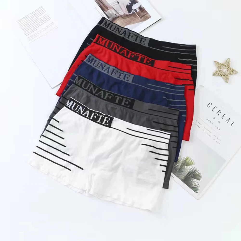 Men\'s Panties Stretch Middle Waist Briefs Underwear For Hot Man Trunks Gays Sissy Bulge Pouch Underpants Elastic Shorts