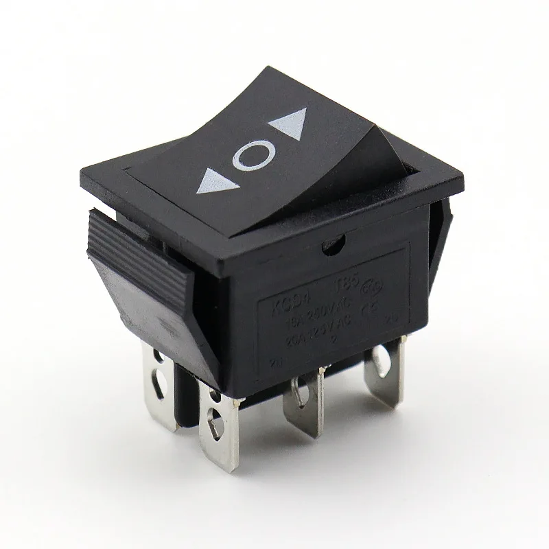 3 Position 6 Pins KCD4 Lighted Rocker Switch Indicator 16A/250VAC 20A/125VAC Industrial Control Switch for Electrical Equipment