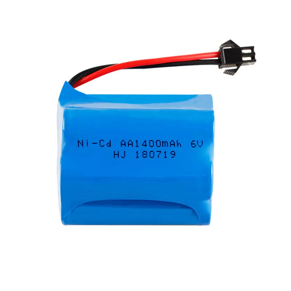 6V NI-CD Battery for for RC Toy Electric toy security facilities electric toy AA battery 6V 1400mah NICD Battery with SM-2P Plug