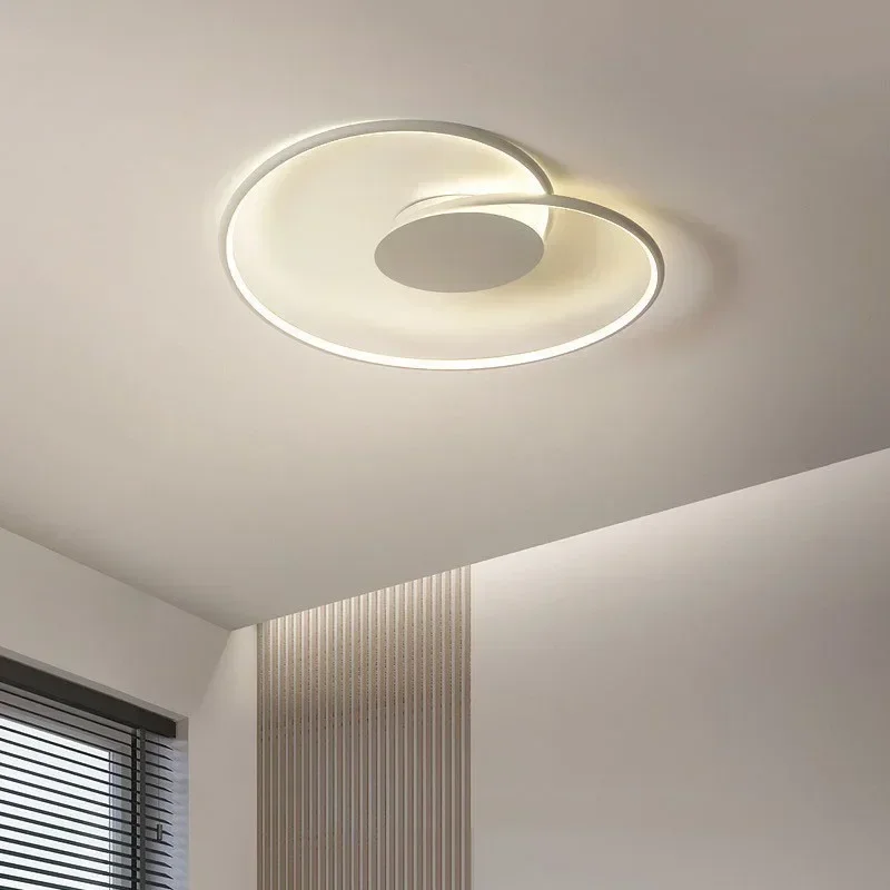 Plafonnier LED au Design Moderne et Simple, Luminaire Décoratif d'Nik, Idéal pour un Salon, une Salle à Manger, une Chambre à Coucher ou un Bureau