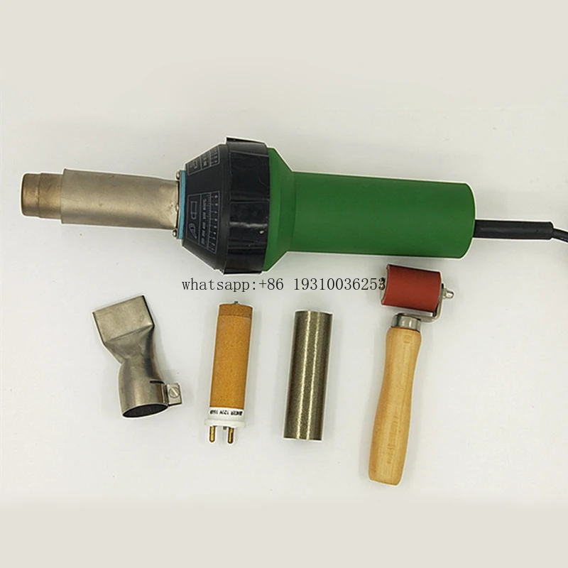 

Professional 1600W Hot Air Torch Plastic Welding Welder With Heating Element Flat Nozzle Heat Plastic Welding Tool Kit