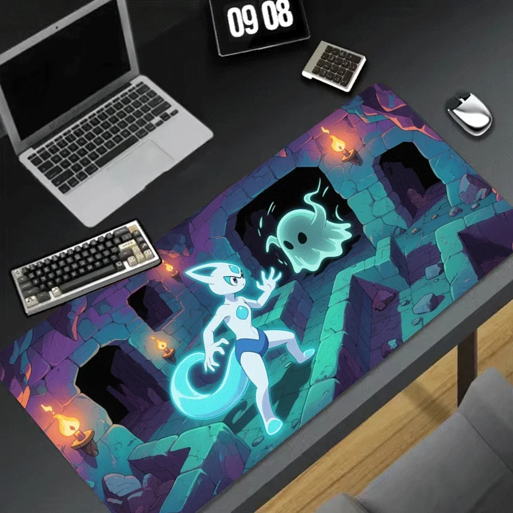 

Demon Slayer Desk Pads Accessories Gamers Mouse Pads Pokemon Charizard Durable Personalized Gifts Mewtwo Anime Cartoon