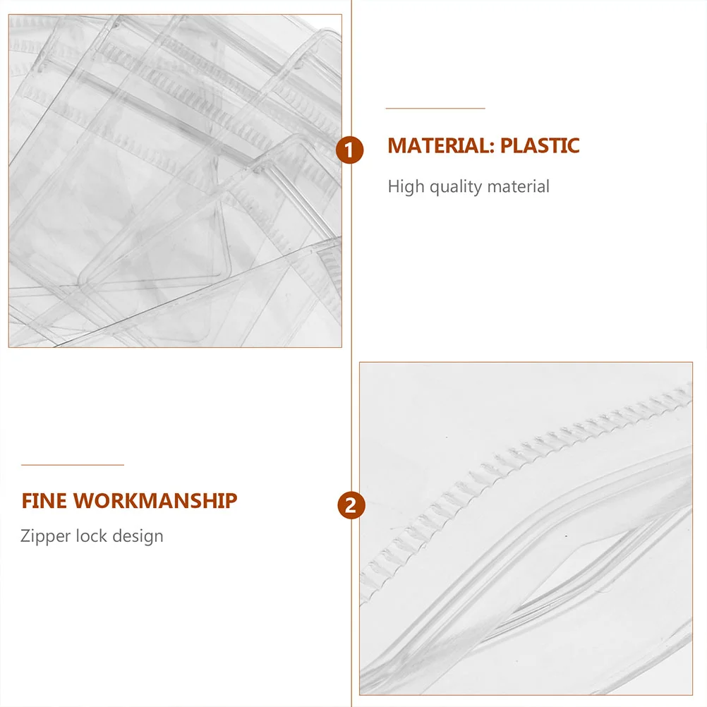 100 Pcs Jewelry Bag Lightweight Compact Size Premium Material Comfortable Touch Zipper Lock Easy Open Close