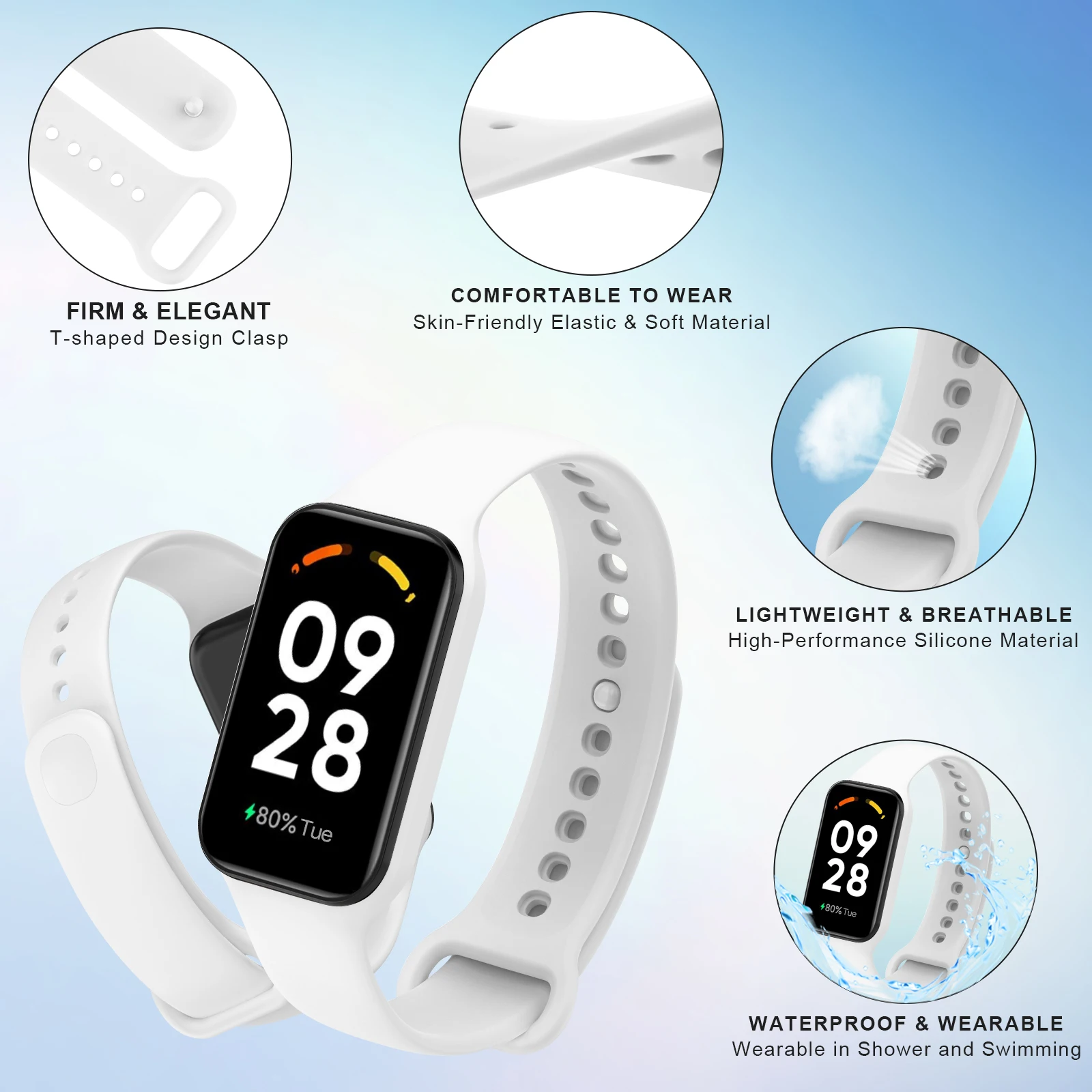 3PCS TPU Strap For Xiaomi Redmi Band 2 Belt Smart Watchband Sport Wristband Replacement For Xiaomi Redmi Band 2 Bracelet Correa