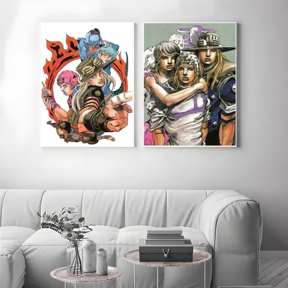 1szt Gyro Z-Zeppeli J-Jojo Steel Ball Run Samoprzylepny plakat artystyczny Wodoodporna naklejka papierowa Kawiarnia Bar Pokój Dekoracja ścienna