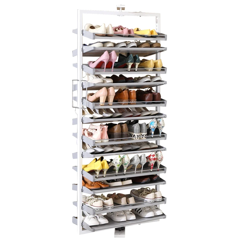 #Rotating shoe rack 360 degree household storage shoe cabinet shoe rack custom