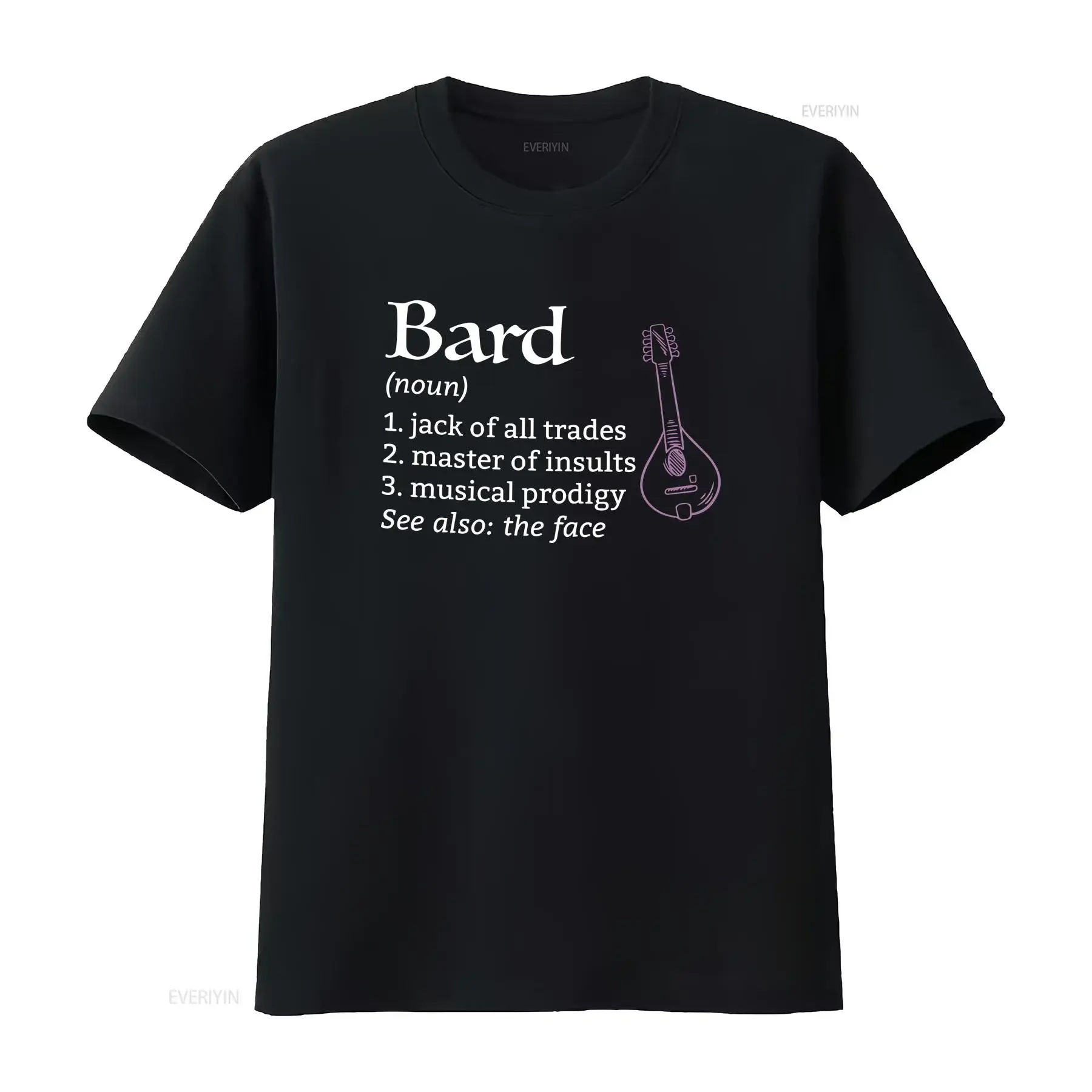 D Bard T Shirt Class Definition  vintage Washed Casual Stretched graphic Comfortable Slightly Soft Unisex Breathable Versatile