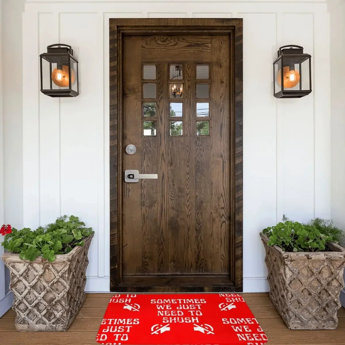 Sometimes We Just Need To Shush Doormat Rug Carpet Mat Footpad Polyester Anti-slip Entrance Kitchen Bedroom Balcony Toilet