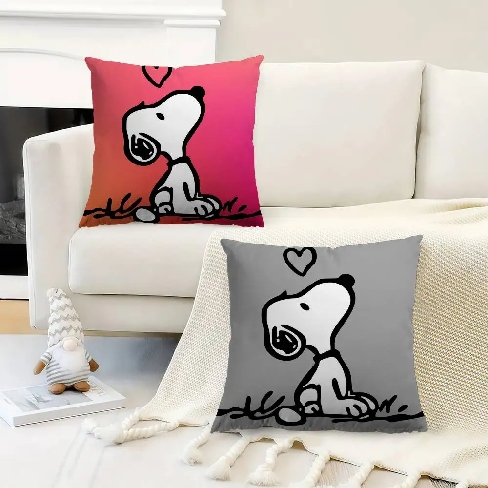 Love Heart Snoopy 45*45cm Cushion Cover Pillow Cover Decor Pillowcase Home Pillowcase For Couch Pillow