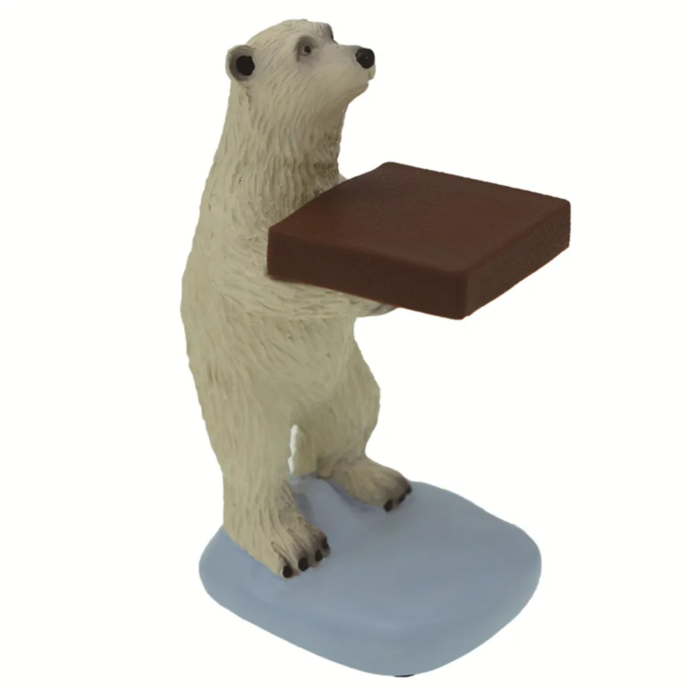 Stylish Polar Bear Shaped Resin Watch Stand Heavy Weighted for Secure Wrist Watch Display Storage Home Office Retail Shop Decor
