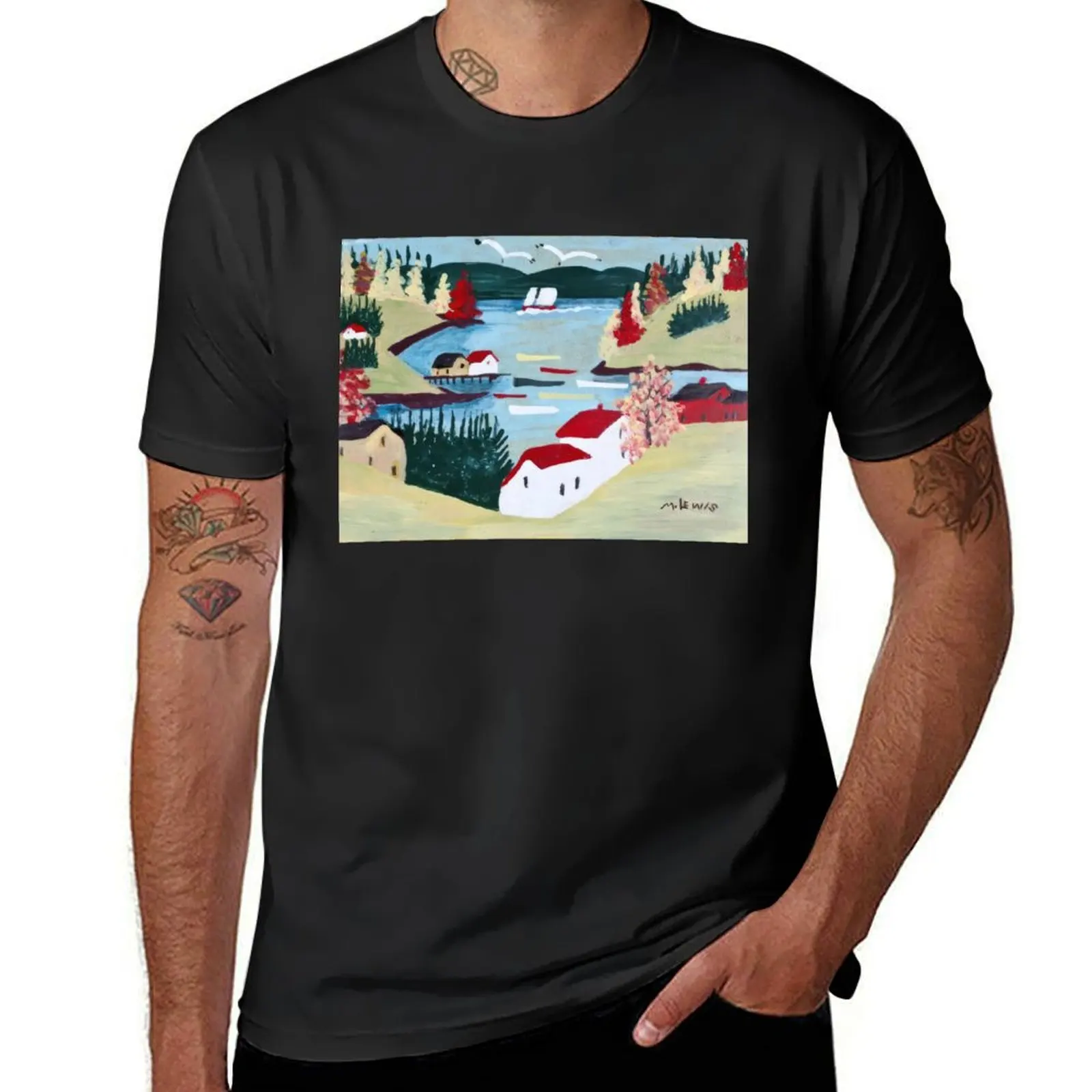 canadian art - Maud Lewis T-Shirt oversized customs design your own t shirts men