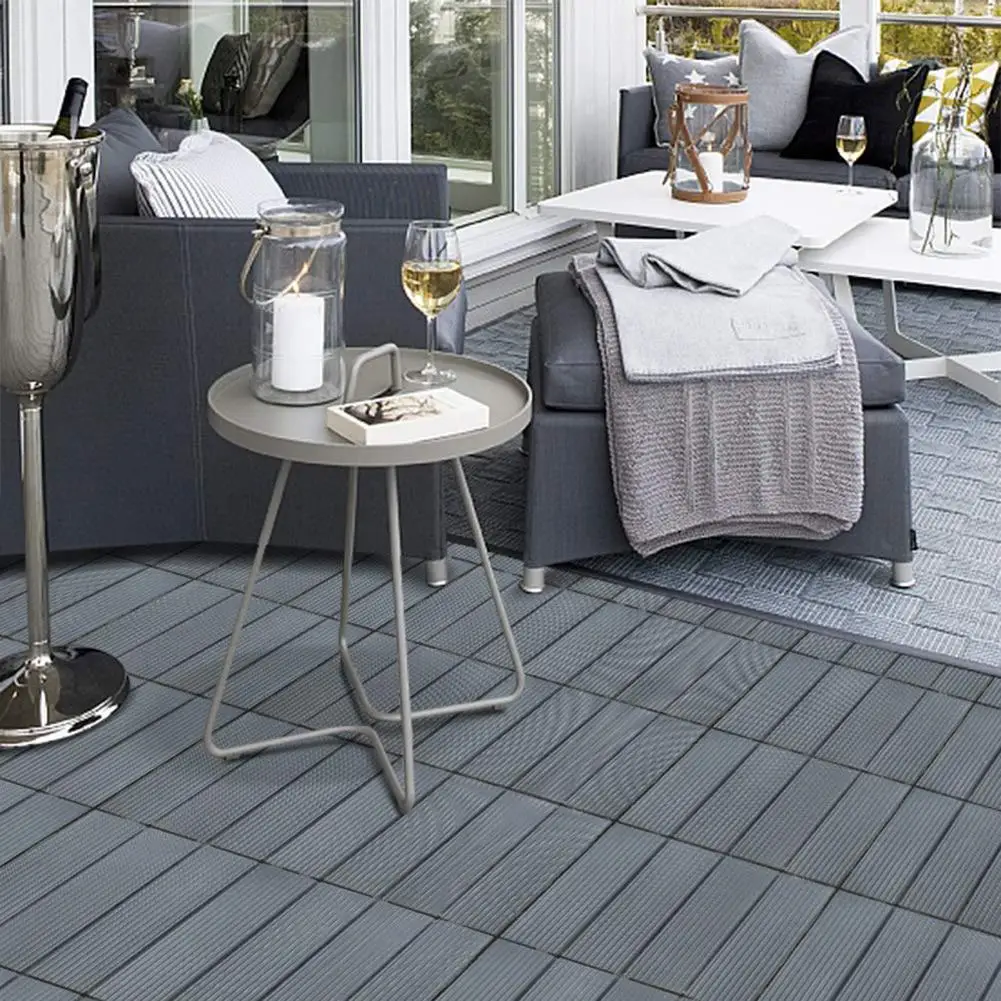 Practical with Open Mesh Plastic Easy Snap Connection Patio Floor Decking Tiles All Purpose Use Floor Tile Household Use