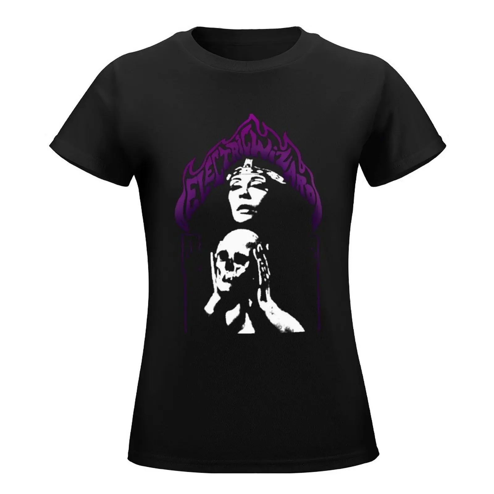 I LOVE ELECTRIC WIZARD T-Shirt anime clothes plain tight shirts for Women