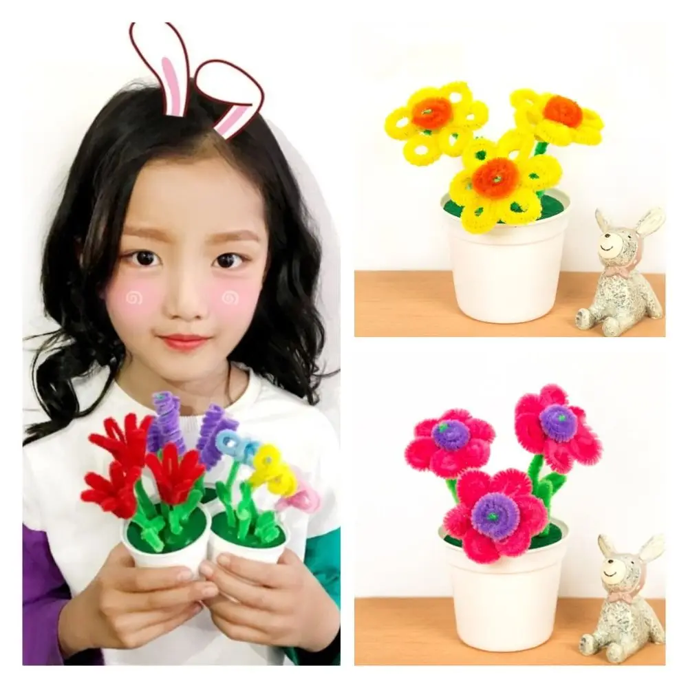 Kit di vasi per bouquet di bastoncini intrecciati decorativi Kit di fiori in vaso artigianali fatti a mano fai-da-te Vasi per piantare fiori fai-da-te in vaso