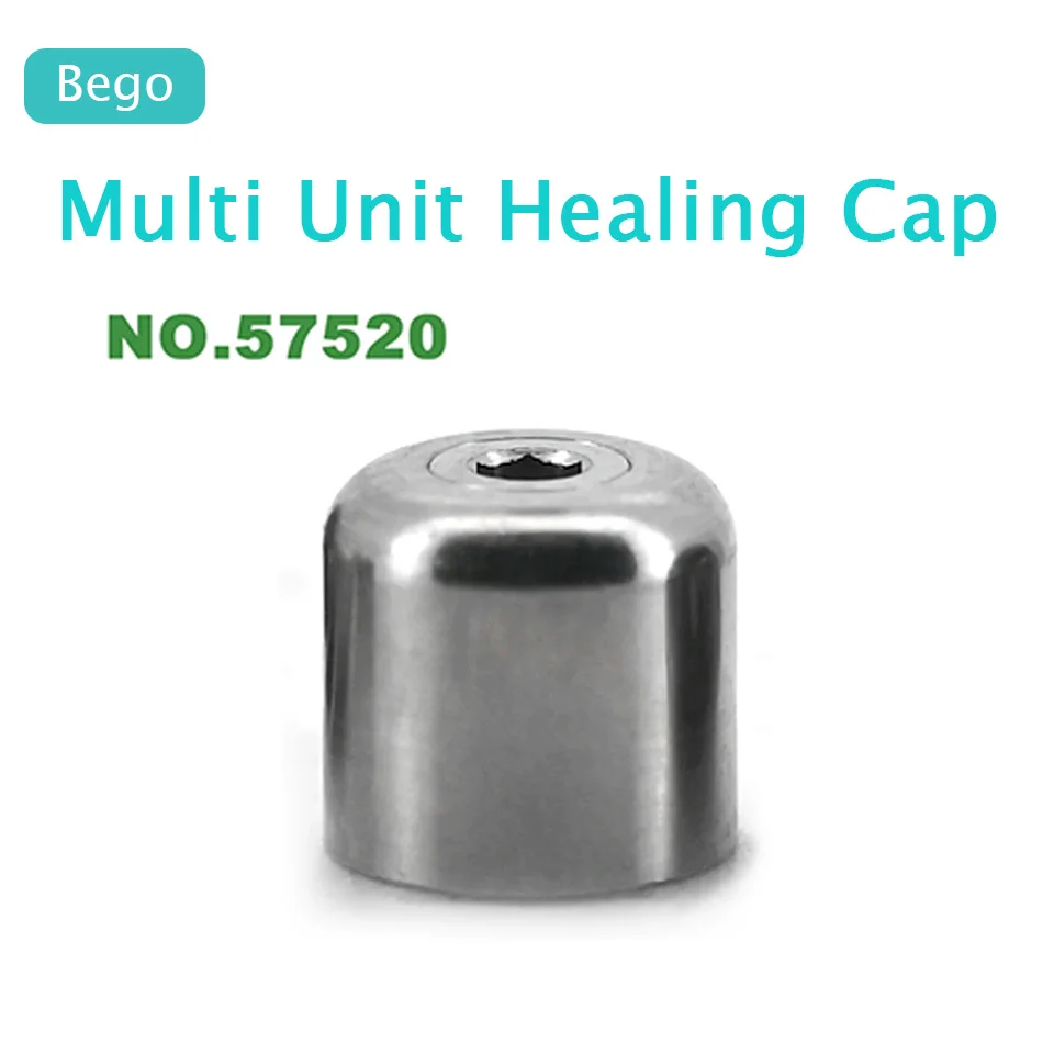 10Pcs Dental Implant Multi Unit Titanium Healing Cap Protective Cover Compatible with BEGO Clinic Components Prosthetic Parts