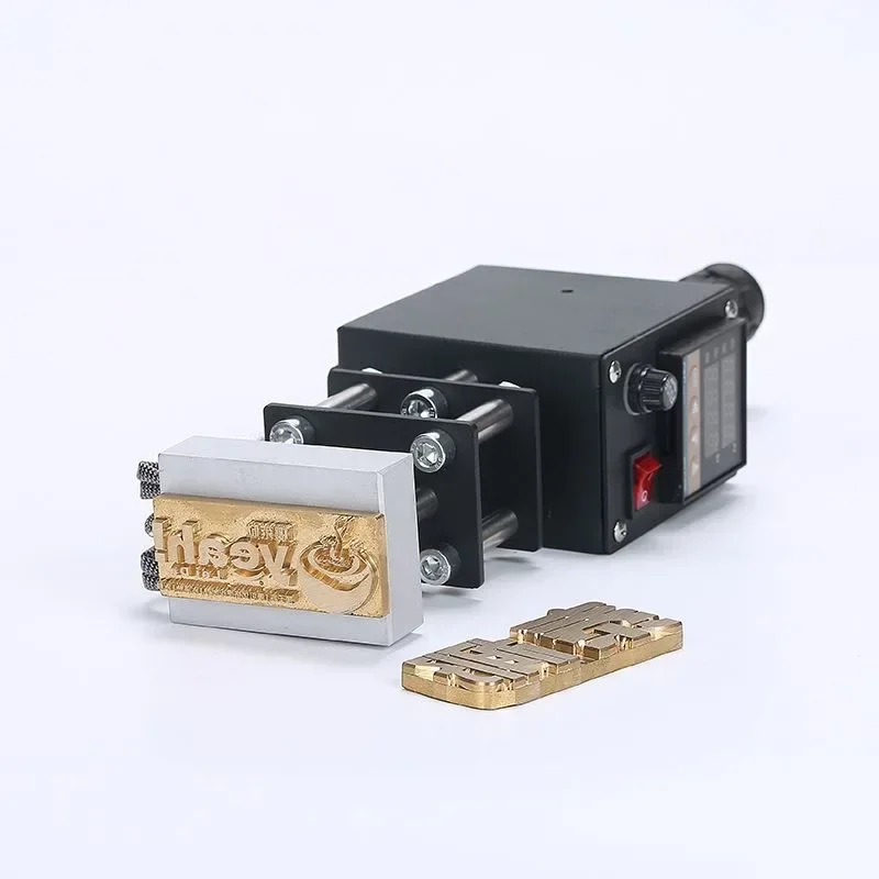 Handheld Hot Stamping Machine Hot Embossing Tool 500W Adjustable Temperature Handheld Copper Mold Hot Stamping Machine