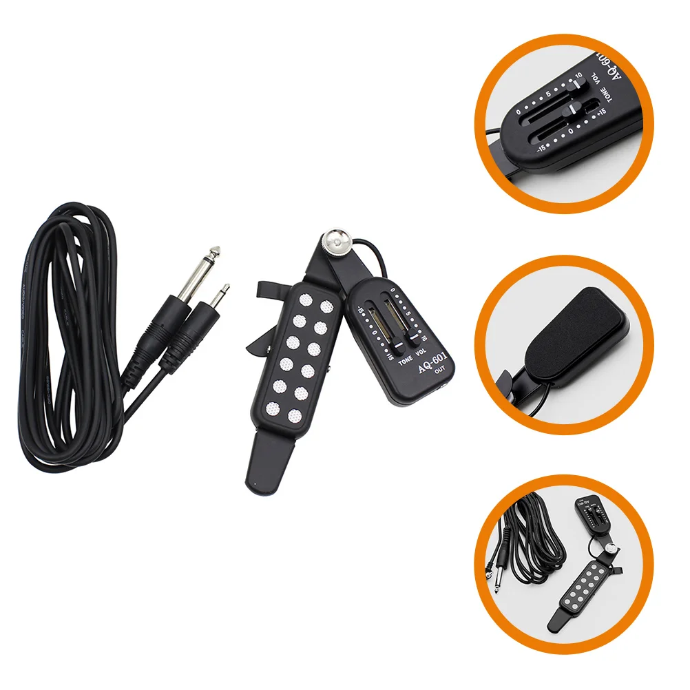 

No Punching Sound Hole Pickup Guitar Real Tone Metal Classical Transducer for Acoustic