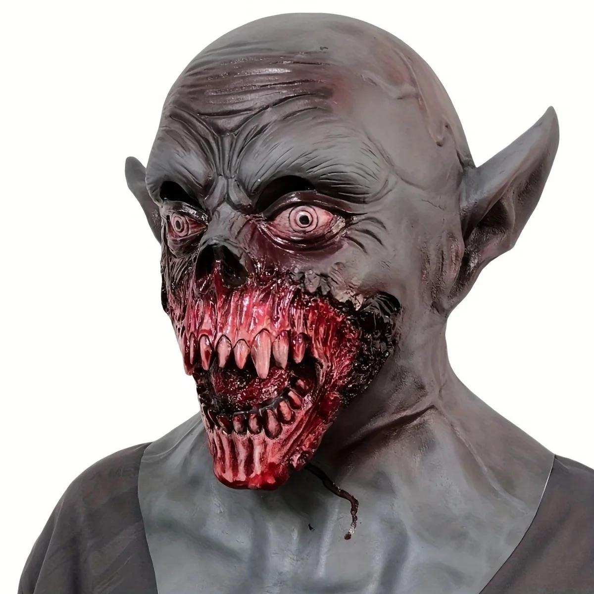 Orribile Zombie Copricapo Accessori per costumi cosplay di Halloween Maschera da vampiro Demone malvagio Copricapo insanguinato Puntelli per feste di festival