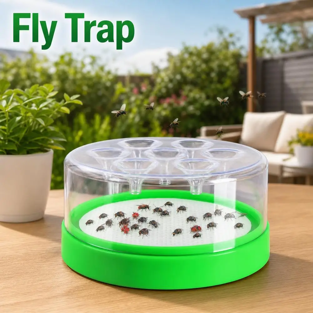 Automatic Fly Trap Catcher Box Reusable Physical Pest Control Insect Killer Device For Home Kitchen Restaurant Farm Garden