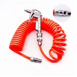 1PC Pneumatic Air Blow Gun Compressor Pistol Duster Cleaner European Style DG10 with 6M Spring Tube