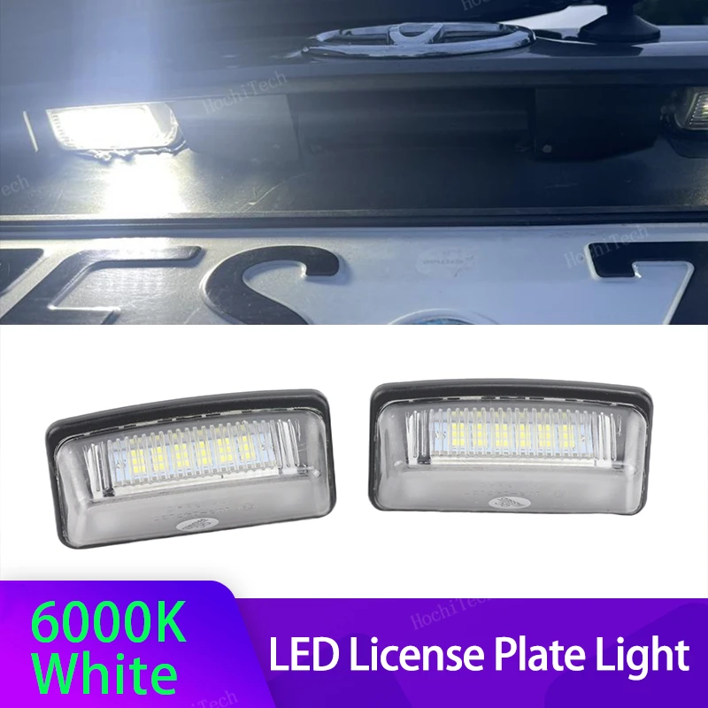 2Pcs License Plate Light For Toyota Alphard Wish Noah Voxy Estima Caldina Corolla Crown Majesta Starlet Sprinter Celica Previa