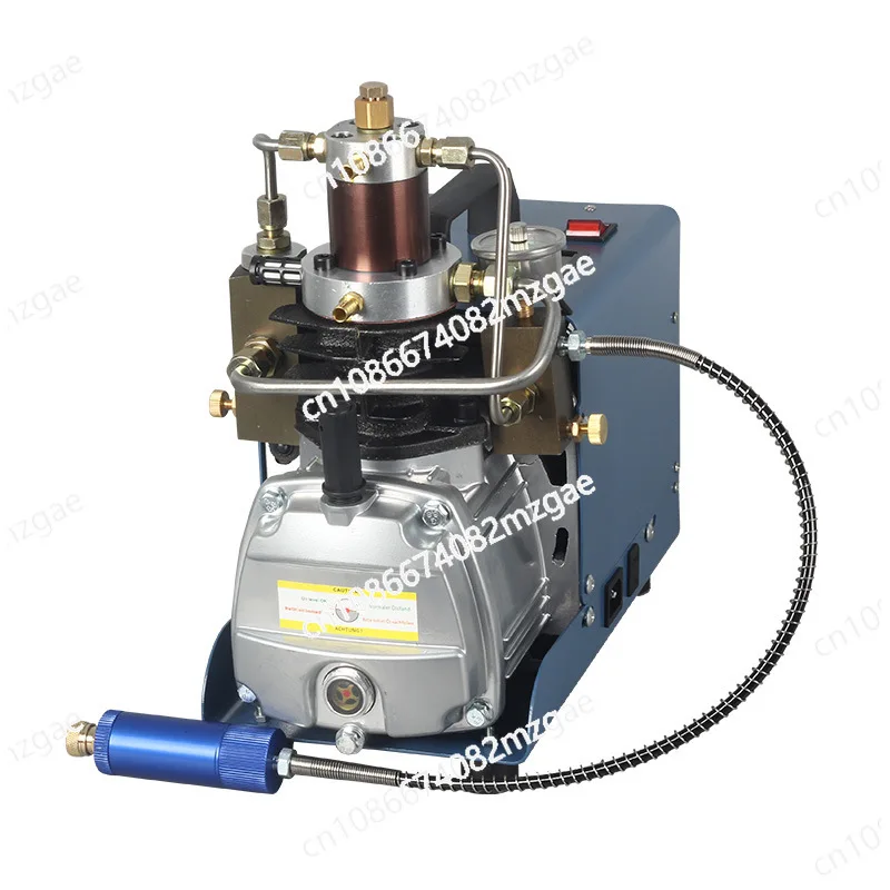 Electric High Pressure Air Pump 30MPa 40MPa, Water-Cooled Single Cylinder 4500PSI 6000PSI with Auto Shutoff