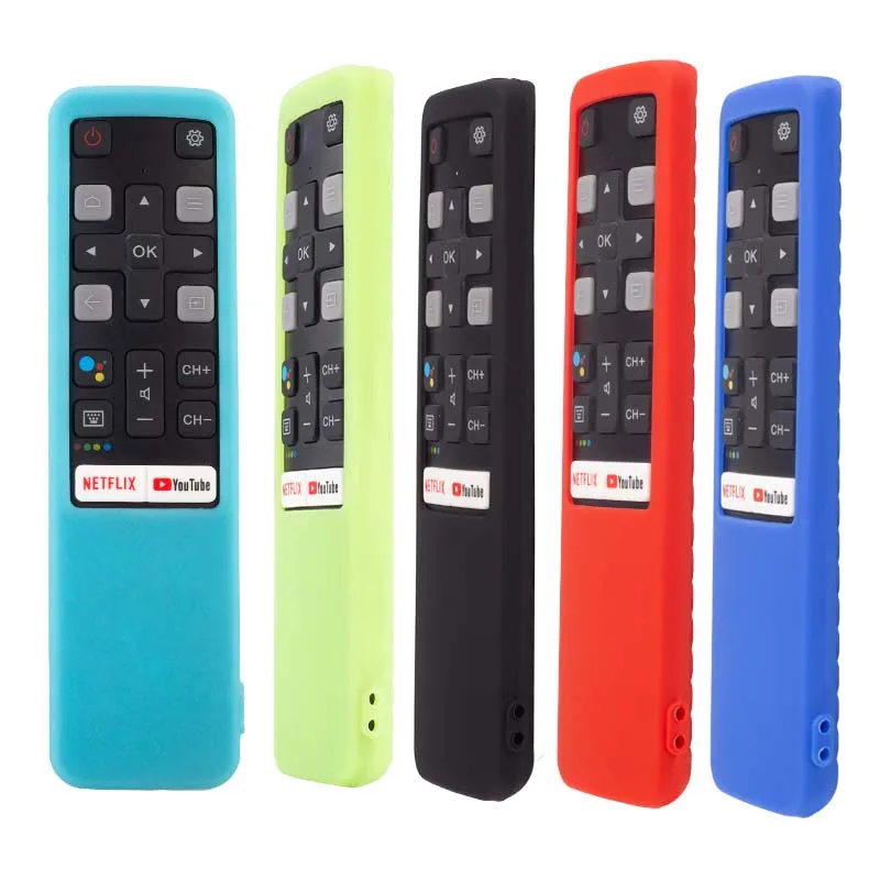 RC802V FNR1 Sprachfernbedienungshüllen passend für TCL Android 4K Smart TV 49P30FS 65P8S 55C715 49S6800 43S434 Schutzhülle