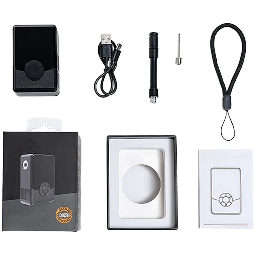 

Camping Gear 8*5.2*3.5cm Digital Tire Inflator Electric Tire Pump Battery Powered Air Pump Clear Digital Display