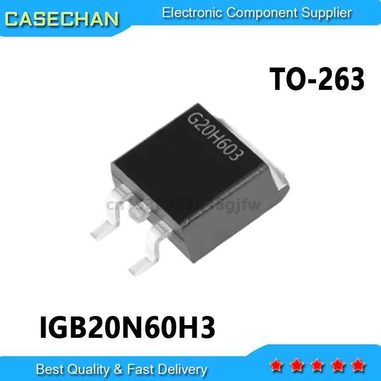 10PCS IGB20N60H3 G20H603 TO-263 20A 600V