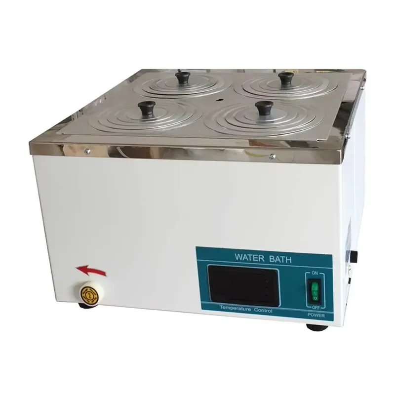 Medical 4-hole laboratory water bath Digital display thermostatic water bath with timer