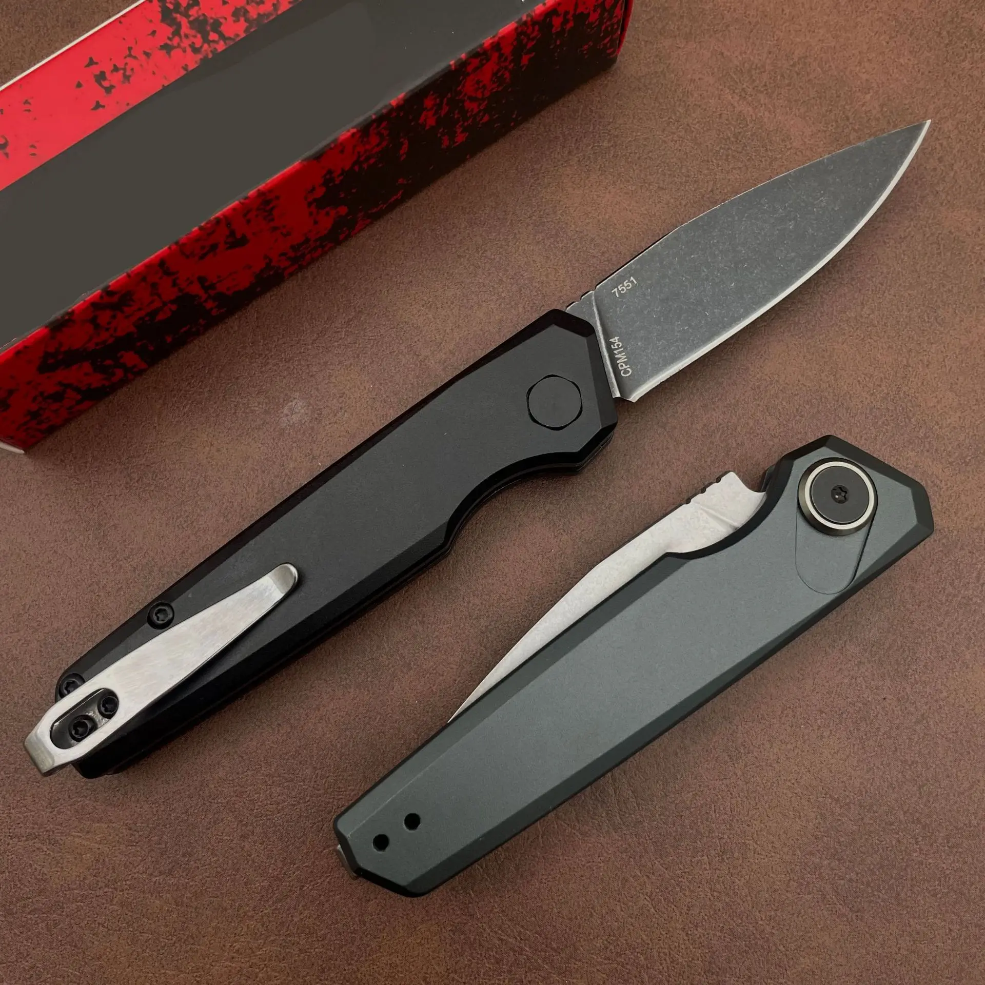 2Models  7551BLK Launch 18 Folding Knife 2.79