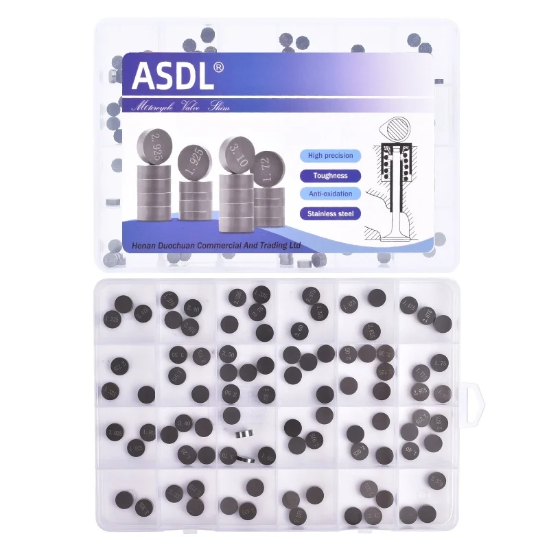 For Suzuki Honda Yamaha Kawasaki Motocycle Adjustable Valve Shim Gasket 7.48mm 9.48mm 8.85-8.9 10mm 1.2-4.0 1.225-3.475 1.72-2.6