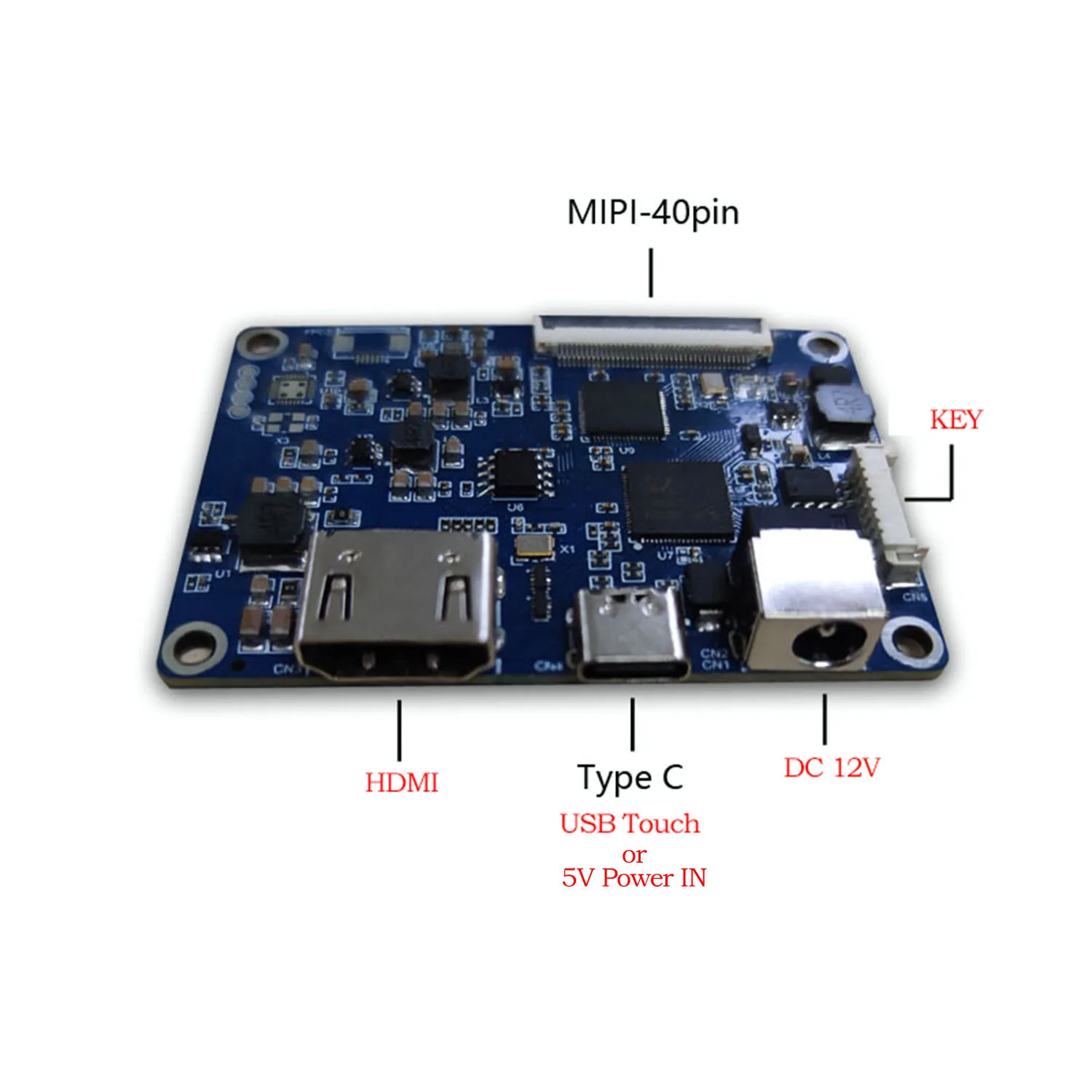 Schermo LCD MIPI da 10.1 pollici HDMI a MIPI scheda driver scheda adattatore segnale 40P 800*1280/1200*1920 Kit display per PC RSP Pi