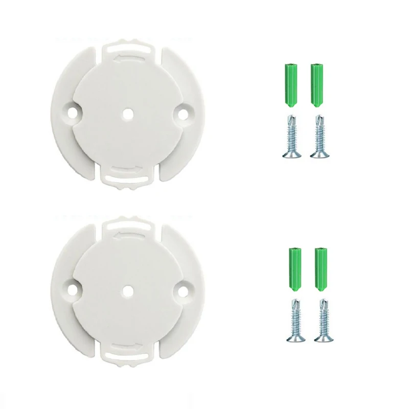 Base per staffa di montaggio per telecamera di sicurezza rotonda per Xiaomi 2K Pro Supporto per montaggio su monitoraggio a parete in ABS con fibbia fissa a soffitto