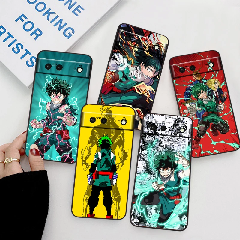 جراب هاتف سيليكون أسود مقاوم للماء ناعم لجوجل بيكسل ، بطلي الأكاديمي ، 9 ، 8 ، 7a ، 7 ، 6 ، 5a ، 5 ، 4 ، 4a ، xl ، 5g