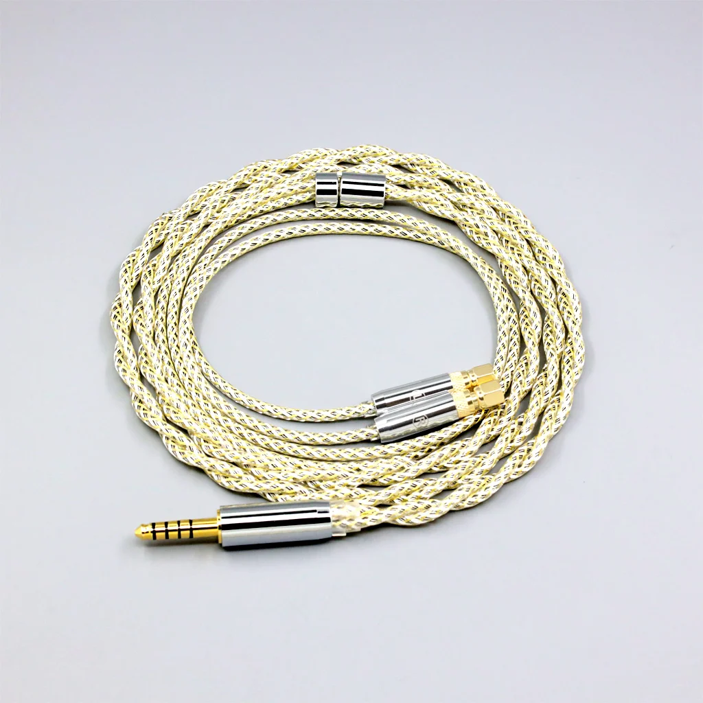 

TypeS 23AWG Litz Shielding Silver OCC Earphone Cable For HiFiMan HE400 HE5 HE6 HE300 HE4 HE500 HE6 Headphone 8921