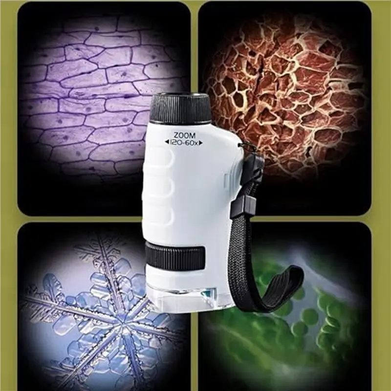 Most-4X Minilabsters Miniscope Kids, Mini Labsters Portable Microscope, Mini Labsters Portable Microscope (White)