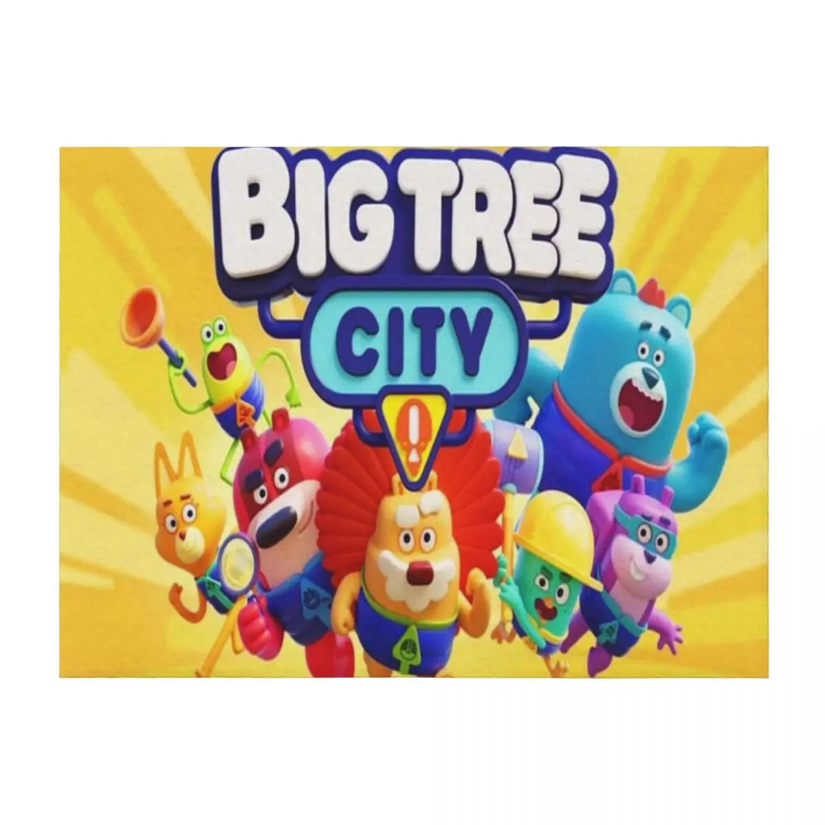 

Big Tree City Gift For Fans big tree city cartoons Throw Blanket Bed covers Stuffeds Vintage Shaggy Blankets