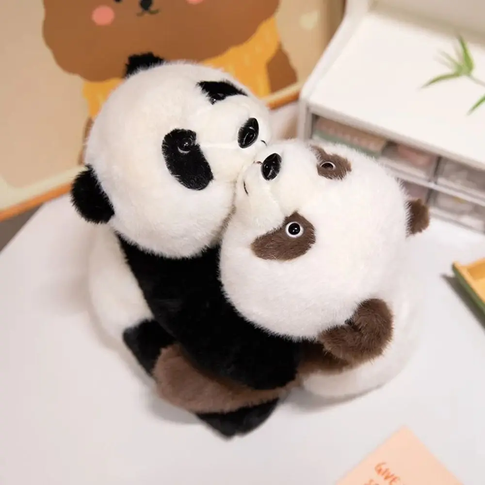 

Cartoon Panda Soft Material Simulation Animal Panda Plushtoy Cute Hugmotion Technology Panda Children
