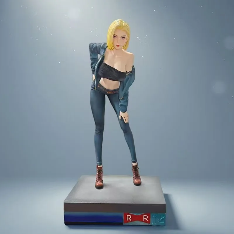 

40CM DRAGON BALL Anime Figure ANDROID 18 Girl PVC Action Figure Toy GK Game Statue Adult Collection Model Doll Gift
