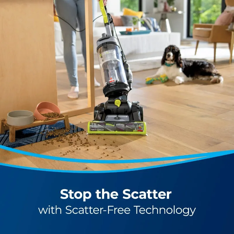 BISSELL Cordless Upright Vacuum Cleaner - TRIPLE ACTION Brush Roll